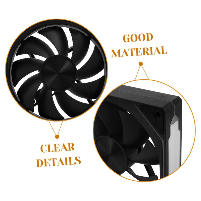 Adjustable RGB LED PC Cooling Fan 120mm Silent Operation Case Cooler Quiet Airflow - Image 4
