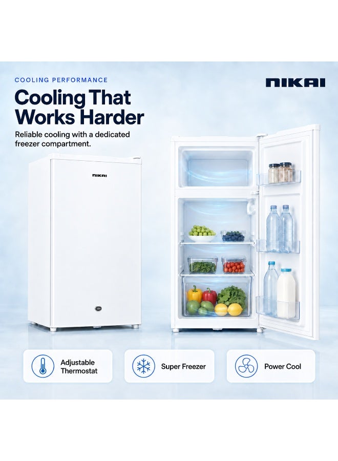 نيكاي ثلاجة بباب واحد لإذابة الثلج 85 L NRF110N26W/ NRF110N23W أبيض - Image 4