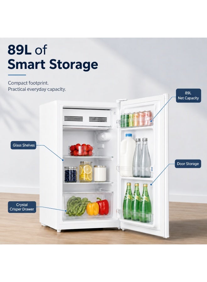 نيكاي ثلاجة بباب واحد لإذابة الثلج 85 L NRF110N26W/ NRF110N23W أبيض - Image 2