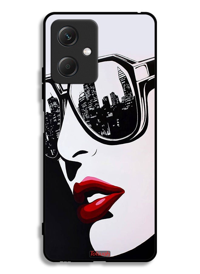 Tolwak Xiaomi Redmi Note 12 Protective Case Cover Girl Face Abstract Art - Image 2