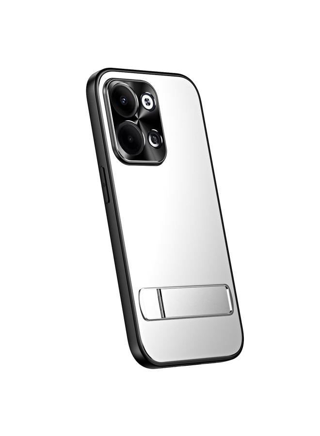 Case For OPPO Reno9 Pro+ RJ-61 Electroplating Frosted TPU + PC Phone Case with Holder