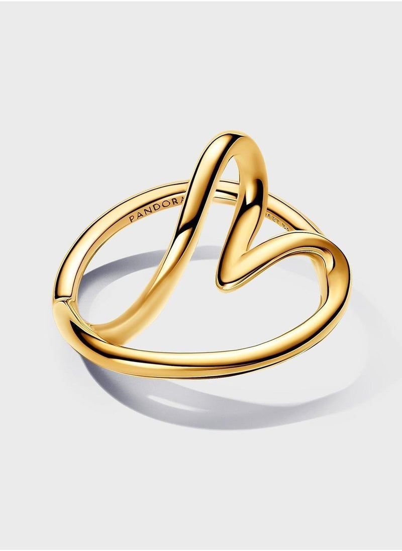 PANDORA Heart Gold Plated Ring - Image 2