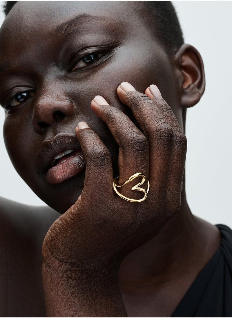 PANDORA Heart Gold Plated Ring - Image 3