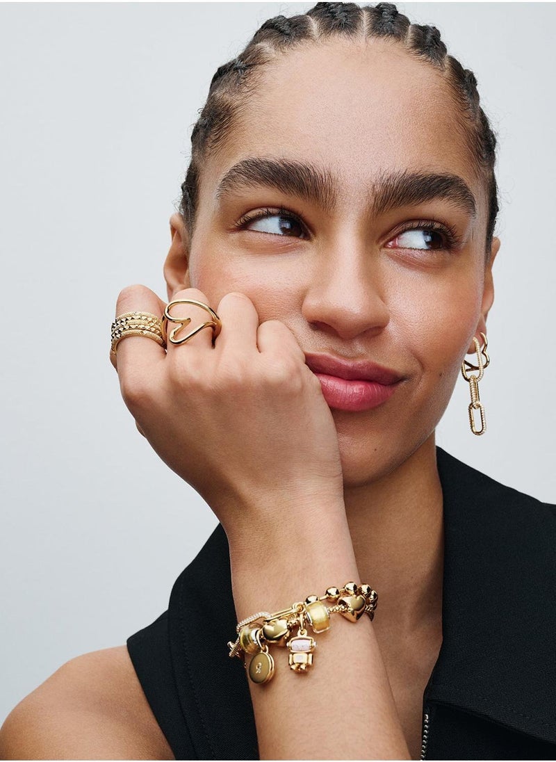 PANDORA Heart Gold Plated Ring - Image 5