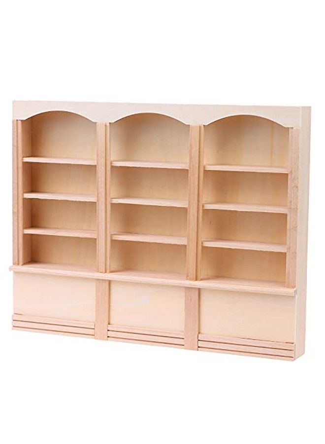 Yiphates 1:12 Dollhouse Mini Bookcase Display Shelf Bookshelf Locker Doll House Decor Dollhouse Furniture Accessories - Image 1