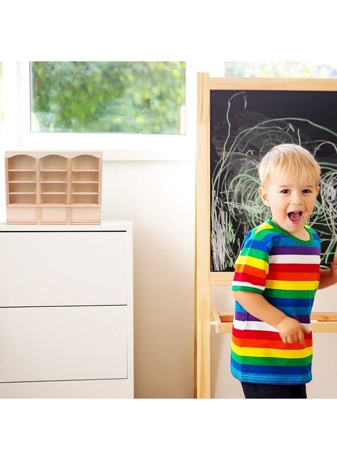 Yiphates 1:12 Dollhouse Mini Bookcase Display Shelf Bookshelf Locker Doll House Decor Dollhouse Furniture Accessories - Image 3