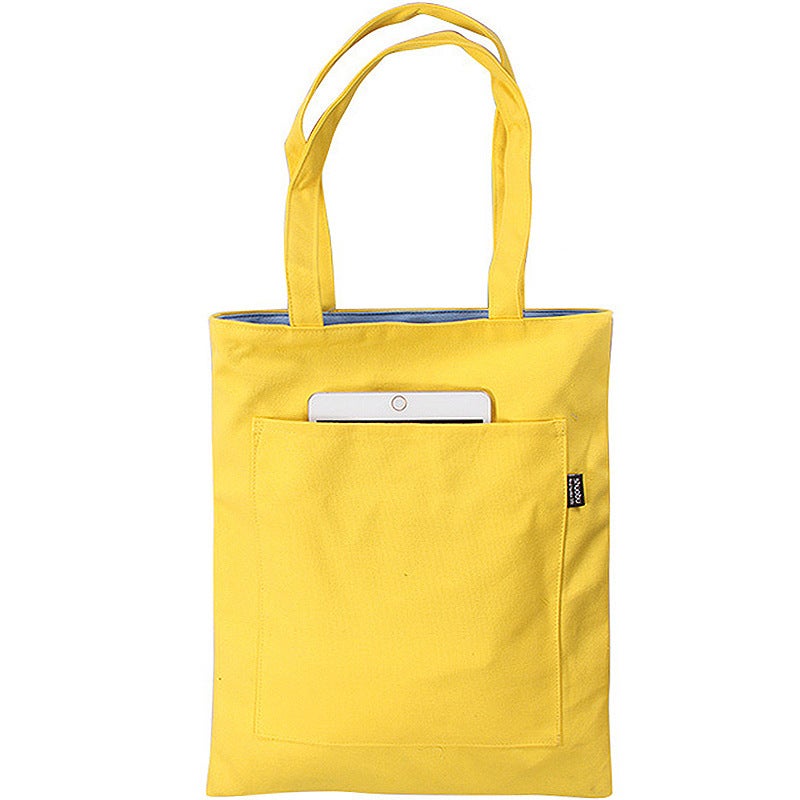 Women's Plain Canvas Shoulder Bag - Image 1