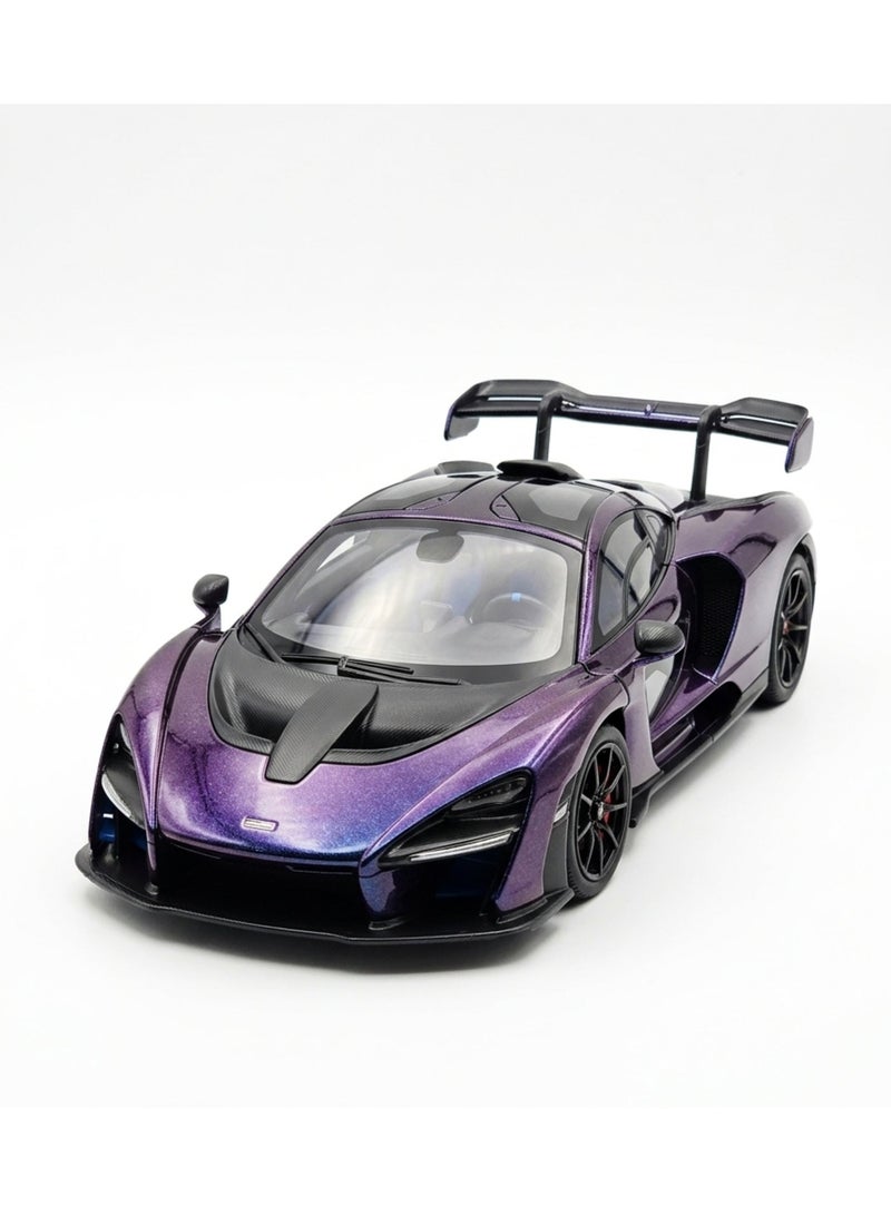 مكلارين McLaren Senna 1:24 Diecast Model Car – Rechargeable Smoke & Light Effects  - Assorted - 01 Pcs - Image 4