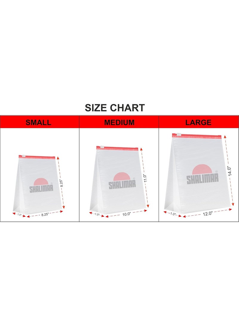 Shalimar plastic Zip 'N' Slider Bag Size Medium Zip Lock/Vegetable/Fridge/MultiPurpose Storage Bag Pack of - 1 (15 Bags) Reusable and Reclosable with Slider Lock - Image 2