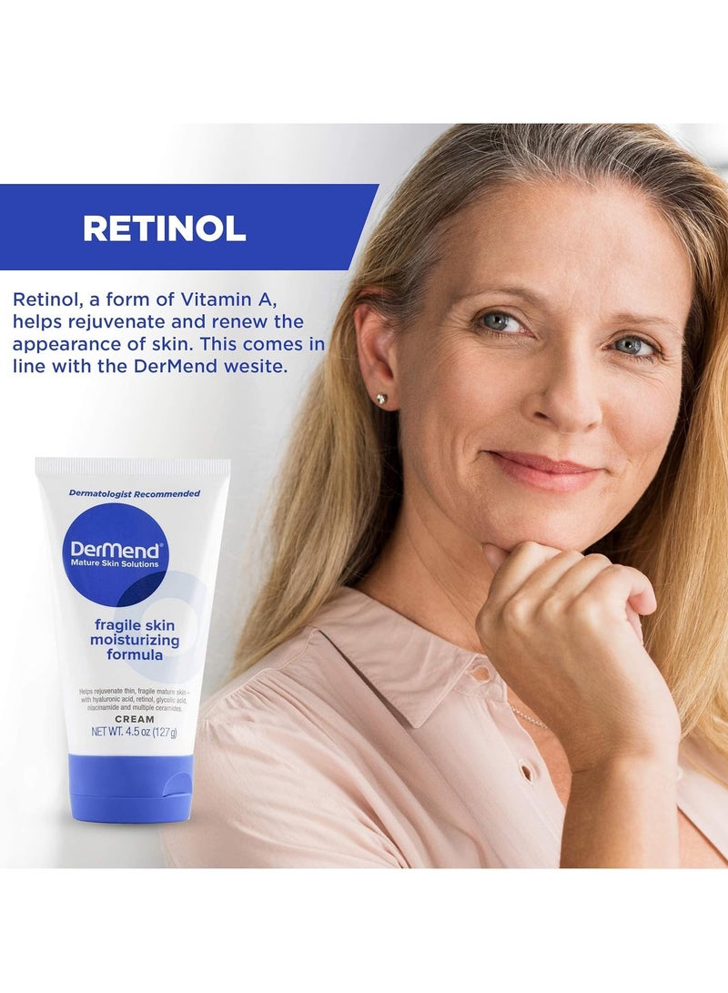 dermend Specialized Fragile Skin Moisturizing Cream: Formula to Restore & Rejuvenate - Daily Anti Wrinkle Cream for Firming & Strengthening Thin, Aging Skin - 4.5 Oz Tube - Image 5