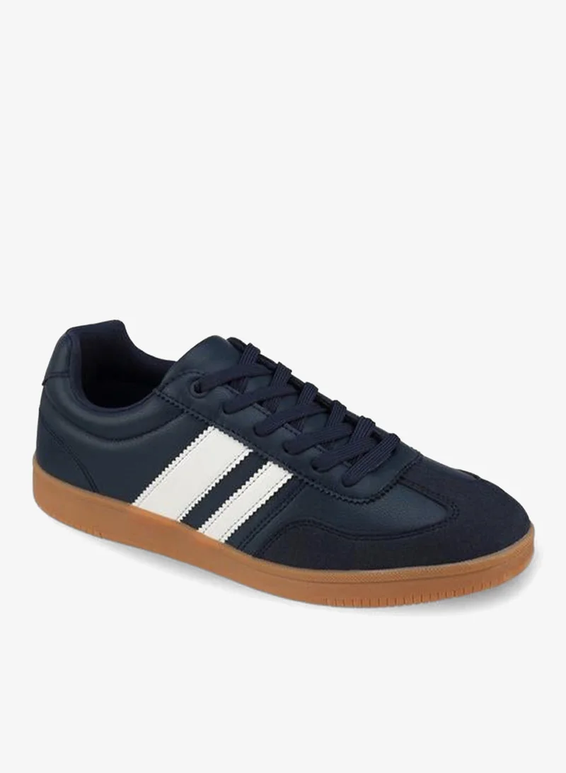 LBL By Shoexpress Men Striped Lace-Up Ankle Sneakers