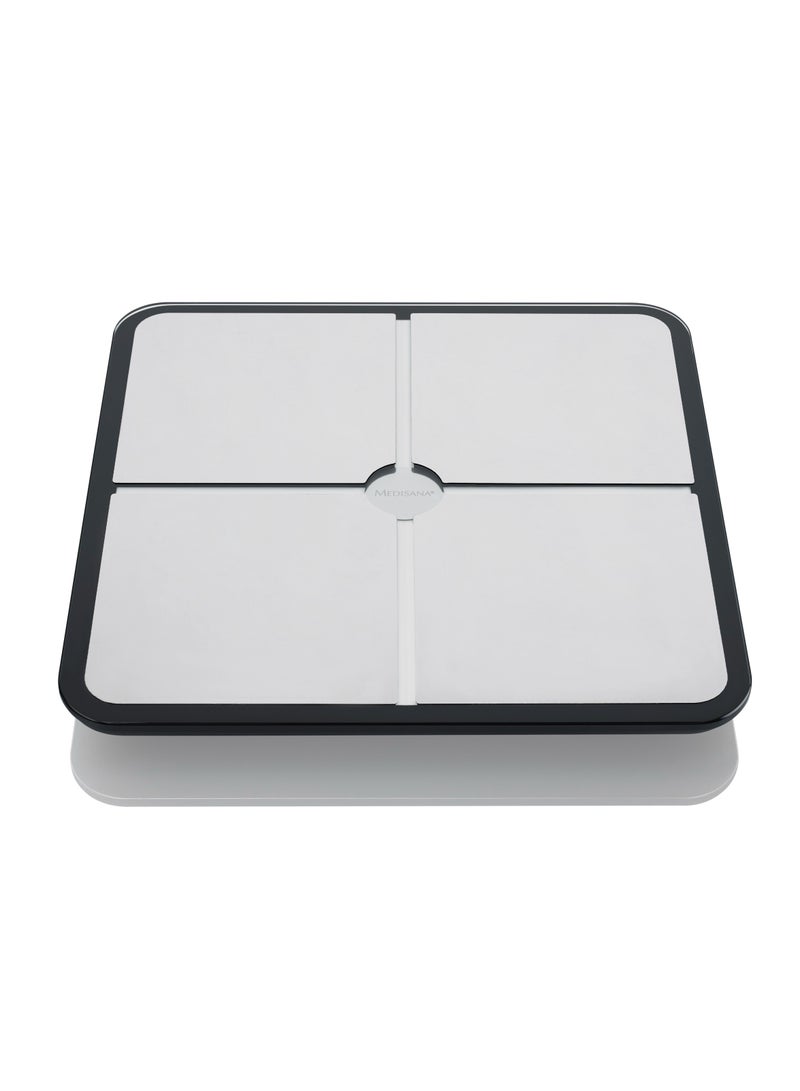 medisana BS 460, digital body analysis scale 180 kg / 396 lbs personal scale for measuring body fat, body water, muscle mass and bone weight, body fat scale with removable LCD display - Image 4