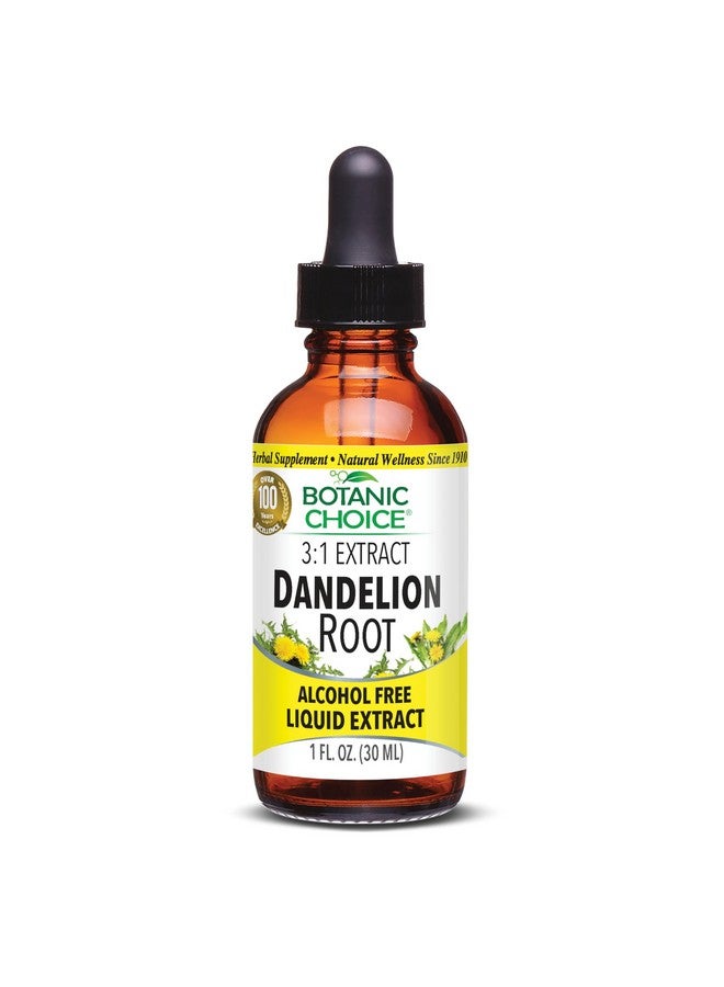 Botanic Choice خيار نباتي جذر الهندباء، مستخلص سائل خالي من الكحول - دعم تقليدي لصحة الكبد، تطهير السموم، مساعدة في الهضم - 1 أونصة سائلة - Image 1