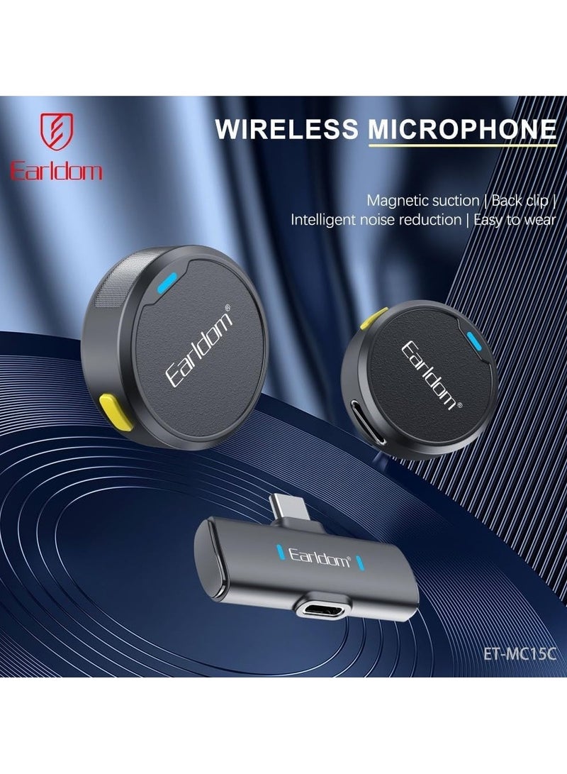 Earldom 2-in-1 Wireless Microphone – Professional Portable Mic with 20M Range, Plug & Play for Android Smartphones - Image 4