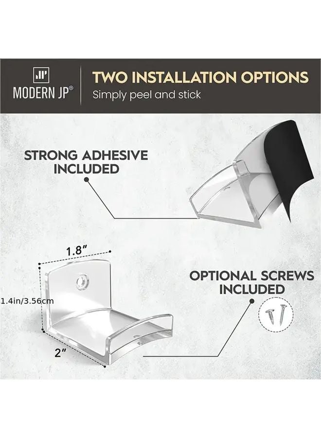 1pc Heavy Duty No Drill Adhesive Hooks Waterproof Anti Slip Wall Mounted Hangers - Image 4