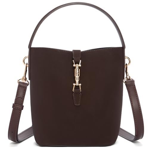 BOSTANTEN Small Bucket Bag for Women Crossbody Bags Trendy Vegan Leather Shoulder Purses Designer Ladies Handbags - Image 1