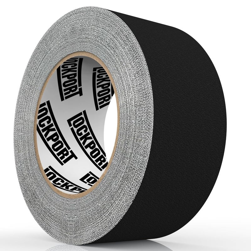 Lockport Black Gaffers Tape 2 inch x 45 Yards - Pro Black Gaff Tape - No Residue, Water Resistant, Non-Reflective, Easy Tear - Multipurpose - Image 1
