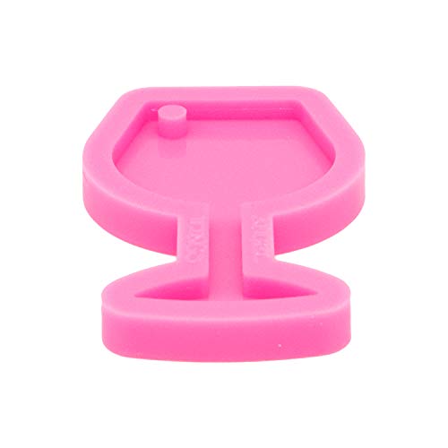 Angel Wings Super Glossy Red Wine Glasses Shape Keychain Molds Resin Silicone Mold for DIY Polymer Clay Molds Epoxy Craft Wine Cup Shape Mold with Hole - Image 3