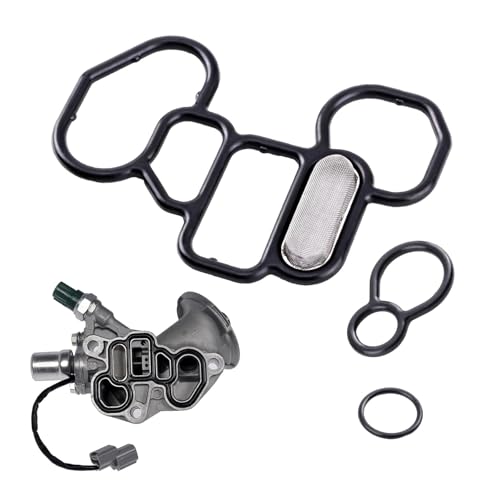 MOXRUQ 3 PCS Head Gasket Oil Filter Adapter Gasket Kit 15825P8AA01 36172P8AA01 91319PR3000 Oil Filter Housing Gasket Compatible with Honda Accord Odyssey Pilot Acura CL MDX RDX RL Black - Image 1