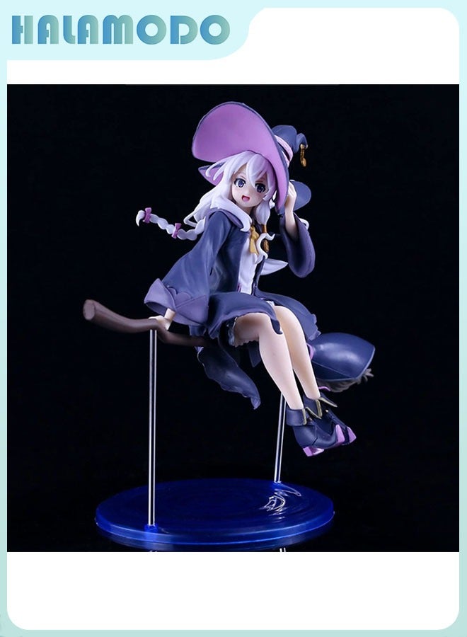HALAMODO The Journey of Elaina Figurine of Flying Witch Elaina on Broomstick, a Delightful Desk Decoration 19 cm - Image 4