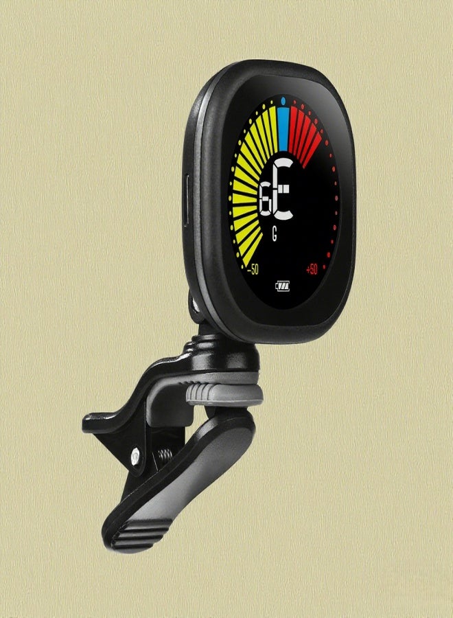 Cherub WST-670 Rechargeable Clip-on Guitar Tuner LCD Color Display for Chromatic Guitar Ukulele Violin Built-in Battery with USB Charging Cable - Image 5