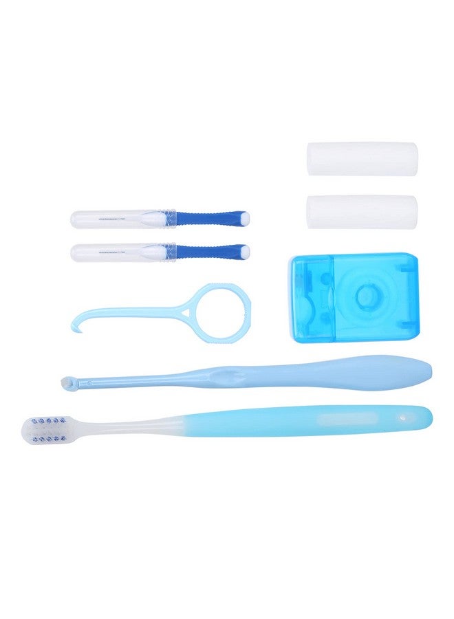 Brrnoo Oral Care Kit For Braces Portable Hygiene Set With Interdental Brush Flossortho Waxdental Floss Toothbrush Cleaning Kit - Image 3