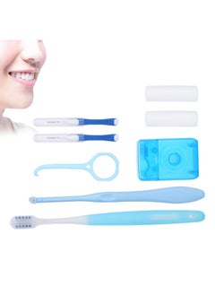 Brrnoo Oral Care Kit For Braces Portable Hygiene Set With Interdental Brush Flossortho Waxdental Floss Toothbrush Cleaning Kit  - Image 5