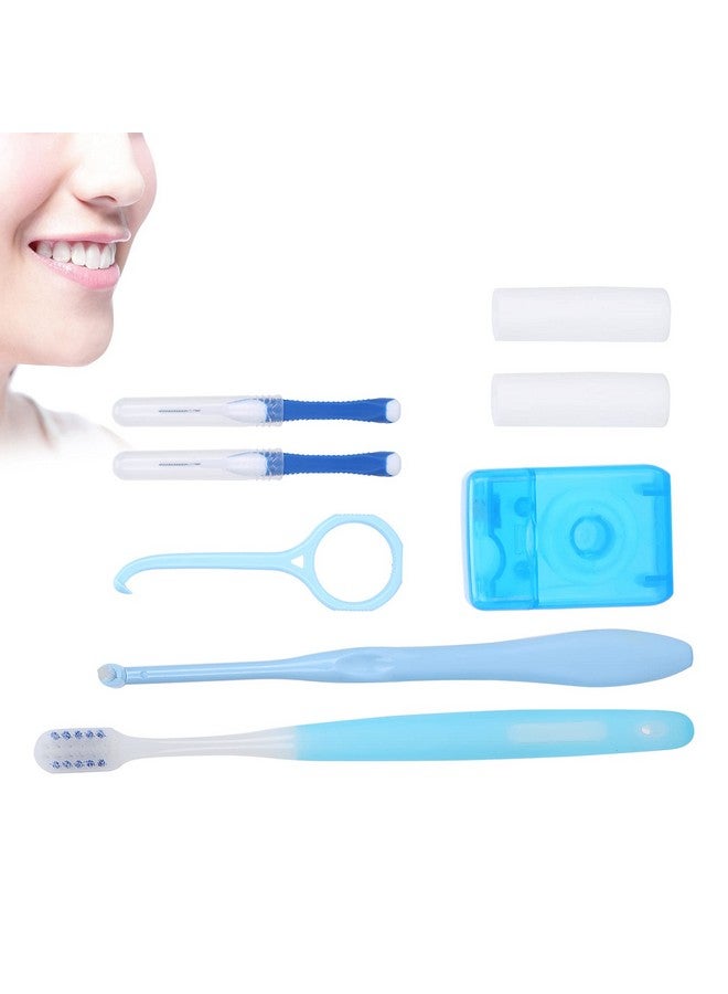 Brrnoo Oral Care Kit For Braces Portable Hygiene Set With Interdental Brush Flossortho Waxdental Floss Toothbrush Cleaning Kit - Image 5