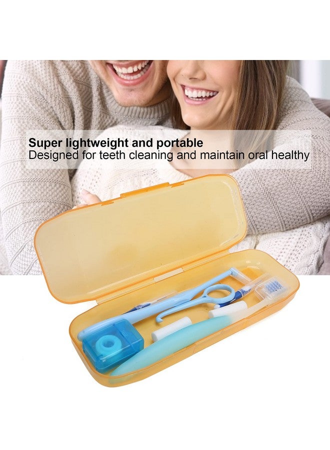 Brrnoo Oral Care Kit For Braces Portable Hygiene Set With Interdental Brush Flossortho Waxdental Floss Toothbrush Cleaning Kit - Image 2
