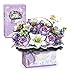 MEIEST Flower Bouquet Building Blocks Model SetSimulation Artificial Rose Handheld Gift BoxBonsai Plant Building Bricks ToysHome Decor Mist Purple - Image 2