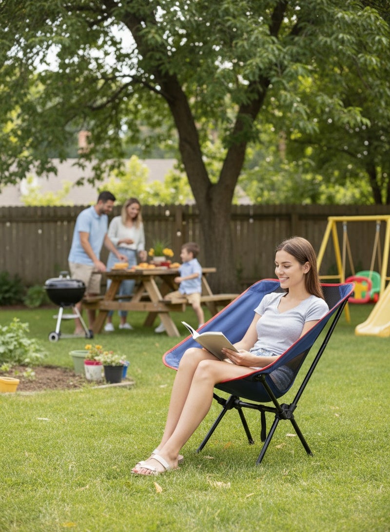 Adventure Lab Lightweight Low Back Folding Camping Chair – Portable Outdoor Foldable Chair for Beach, Picnic, Garden & Camping Trips - Image 5