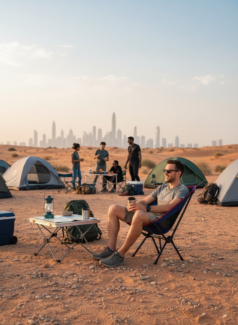 Adventure Lab Lightweight Low Back Folding Camping Chair – Portable Outdoor Foldable Chair for Beach, Picnic, Garden & Camping Trips - Image 3