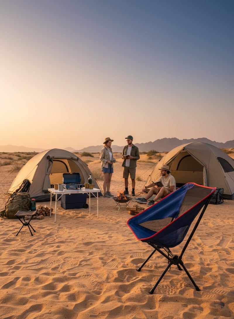 Adventure Lab Lightweight Low Back Folding Camping Chair – Portable Outdoor Foldable Chair for Beach, Picnic, Garden & Camping Trips - Image 2