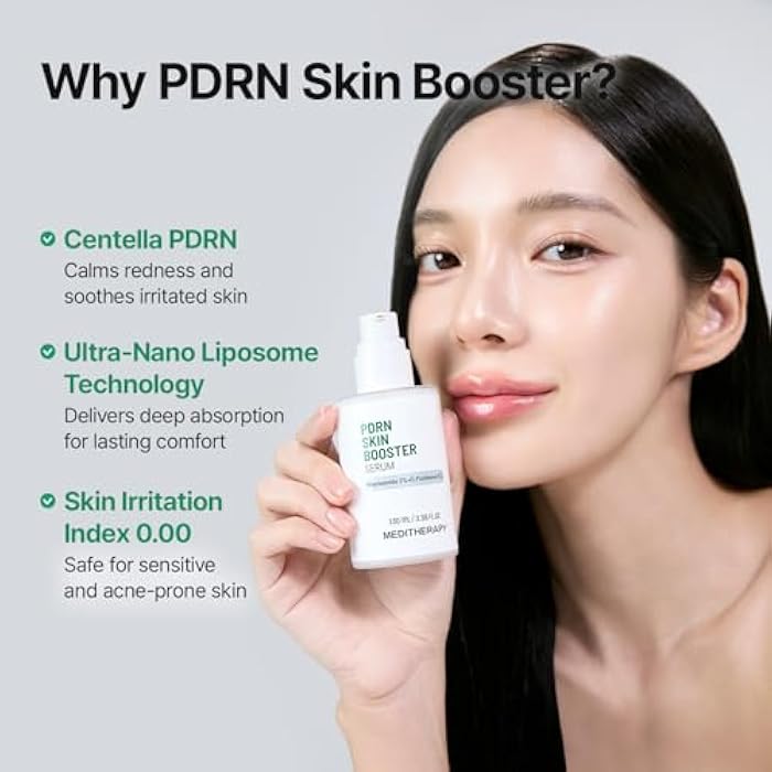 Meditherapy PDRN Skin Booster Serum – Centella PDRN & D-Panthenol for Redness Relief and Rejuvenation, Gentle Cica Facial Serum for Sensitive Care, Korean Skin Care, 100 ml (3.38 fl.oz) - Image 4
