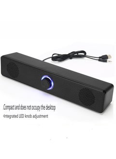 Generic USB wired bluetooth speaker home desktop desktop double speaker computer audio  - Image 1