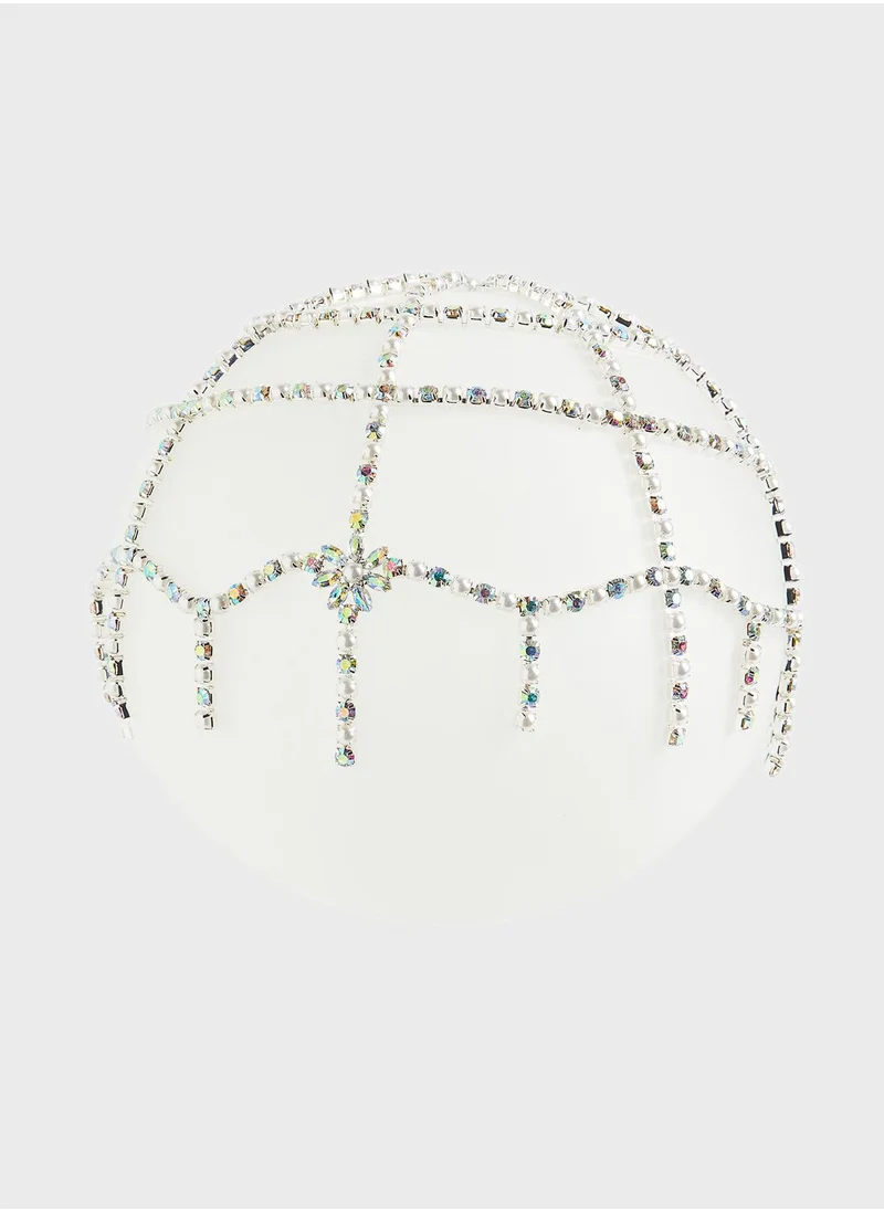 H&M Rhinestone-Chain Headpiece