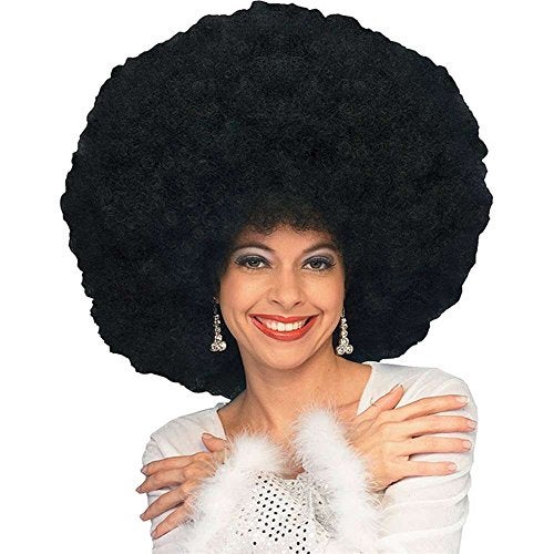 Rubies Jumbo Afro Black Wig for Adults, Unisex No Size - Image 3