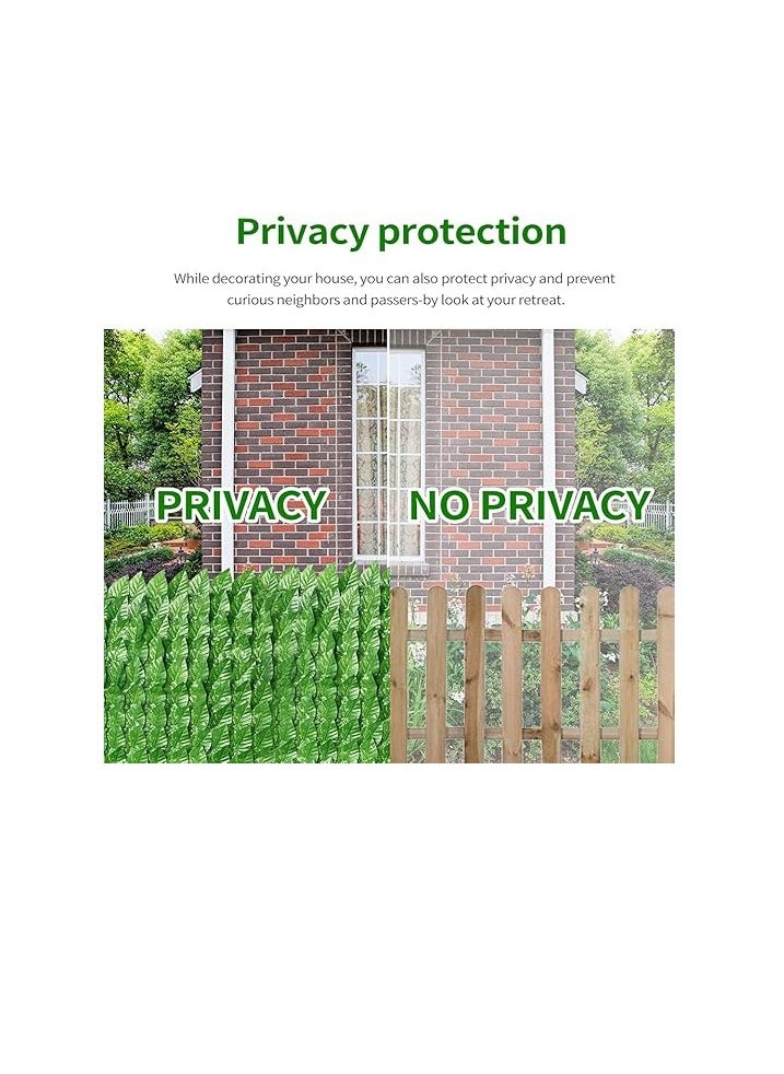 Generic - Fence Screen Privacy Hedging Wall Landscaping Green Leaf Hedge Screening(1 Pack Of 1Mx3M, Plastic, Green) - Image 1