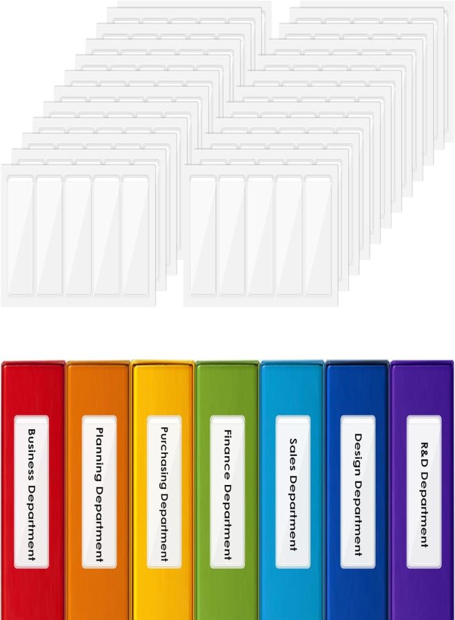 120 pieces of transparent classified stickers 1 × 3 inch document file book storage adhesive self-adhesive bag - Image 2