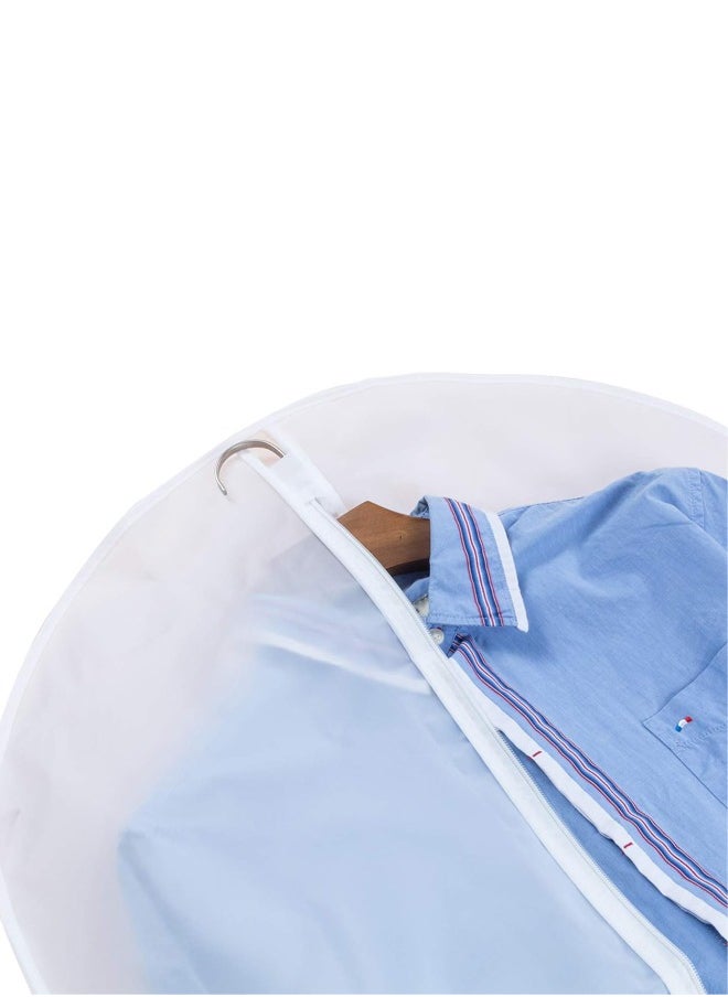 Garment Bags for Hanging Clothes 24'' x 30'',Transparent with Zipper for Shirt, Suit and Jackets, 5 packs