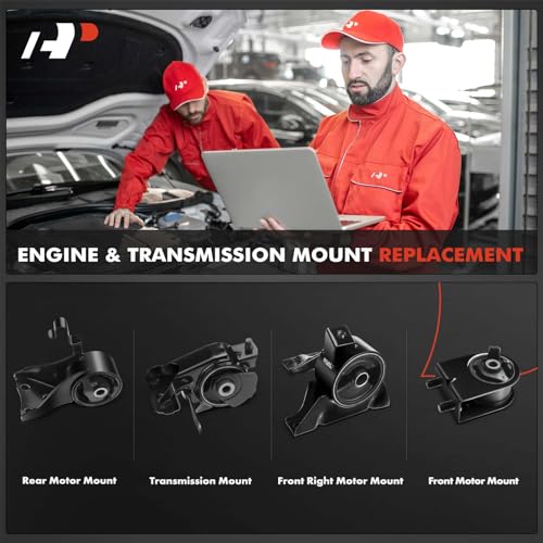 A-Premium 4PCS Engine Motor Mount and Transmission Mount Set [Manual Transmission] Compatible with Mazda Protege 1999-2003, Protege5 2002-2003, L4 1.8L 2.0L, Replace# B25D39050, BL3K39070A - Image 2