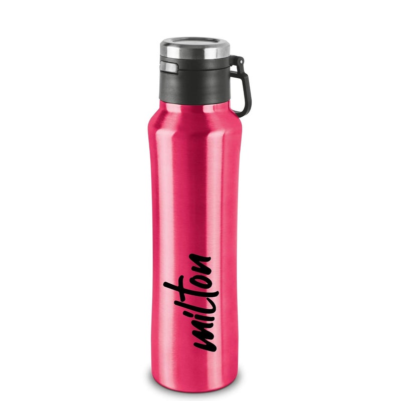 Milton Milton Gulp 600 Thermosteel 24 Hours Hot or Cold Water Bottle, 575 ml, 1 Piece, Pink - Image 1
