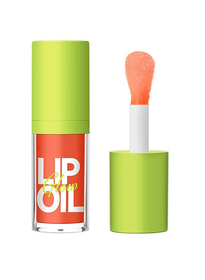 JOVIALITY Big Brush Head Lip Oil, Ultra-Hydrating & Nourishing, Smooth Glossy Finish Lip Glow Oil, Shiny and Vegan Tinted Lip Gloss, Non-Sticky Formula(SWEET) - Image 1