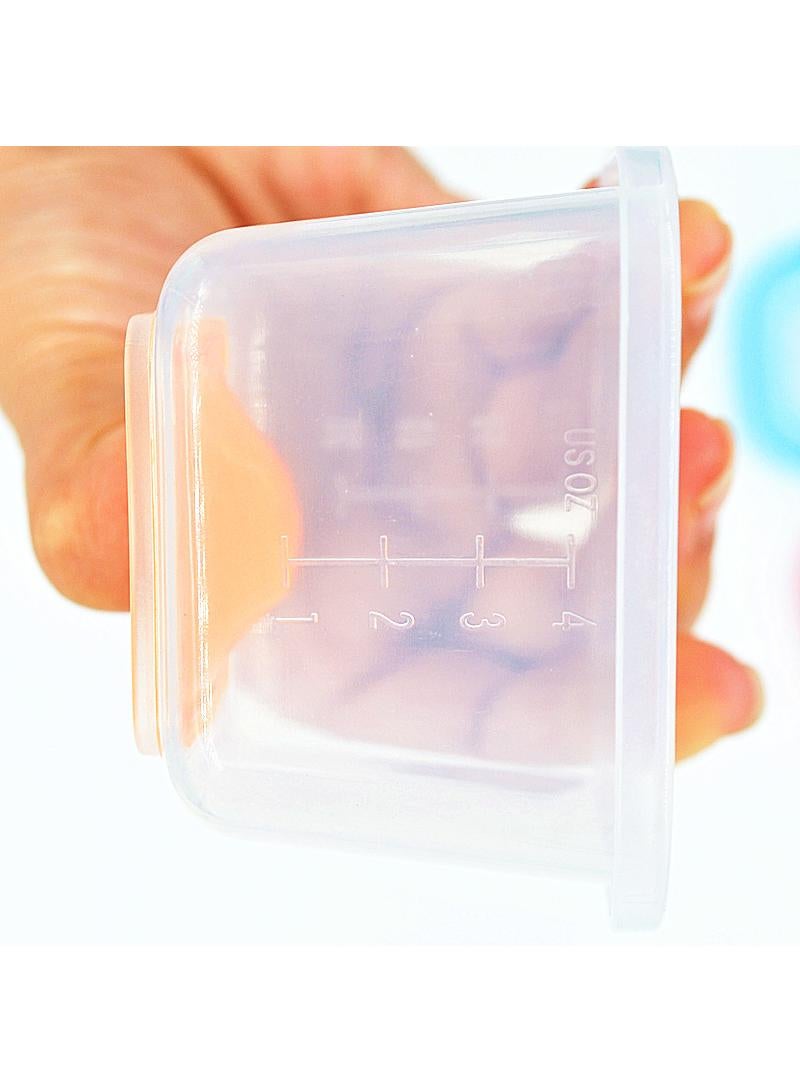 general طقم علب طعام للأطفال بقاعدة ناعمة مكون من 4 قطع - Image 3