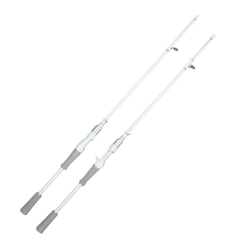 Generic Carbon Lure Rod ML Grip Spinning Casting Fishing Pole White