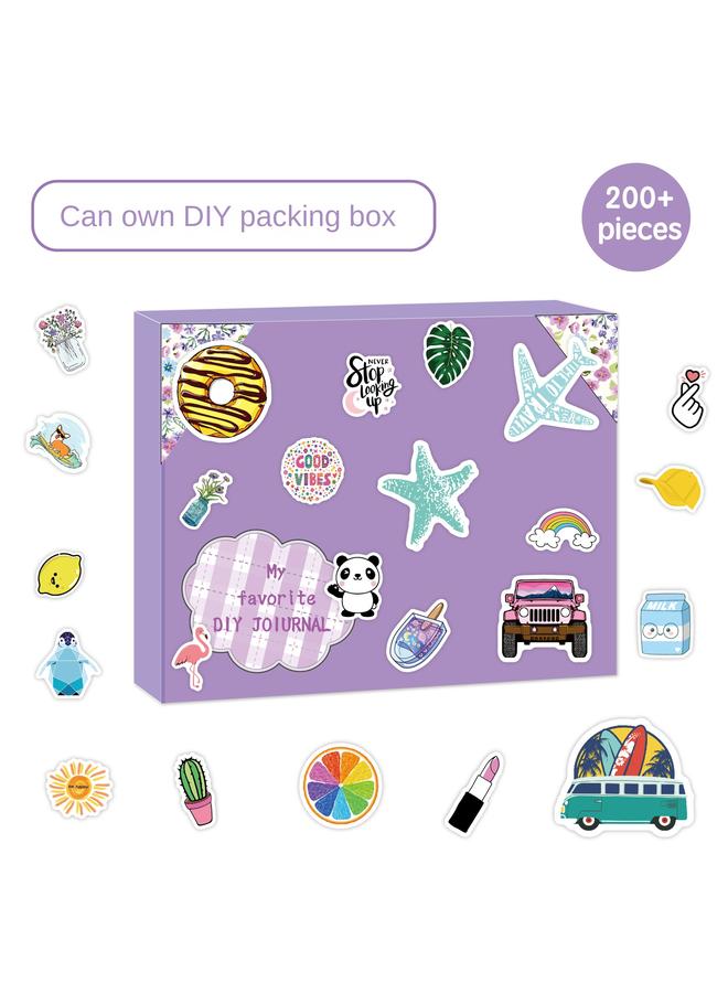 Bluejw Cross-border DIY JOURNAL SET Children Girls Notebook Stationery Gift Box Hand Account New Product Diary Suit - Image 3