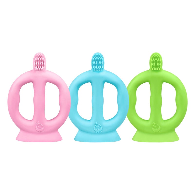 جرين سبراوتس فرشاة أسنان مصنوعة من السيليكون لتعليم الأطفال - Image 3