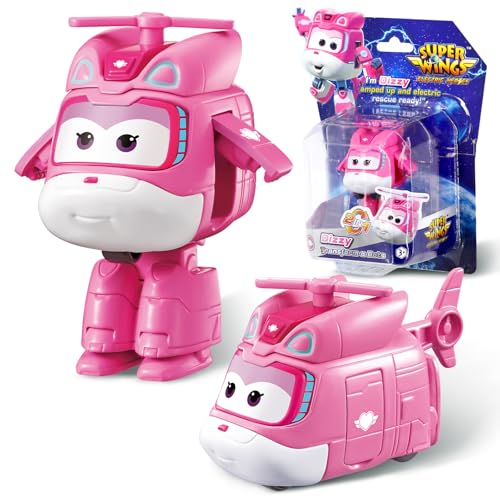 Super Wings Transformable Toys 2 in Dizzy Robot Transforming Action Figures 2in1 Mode Robot Toys for Boys Girls 46 68 Fun Plane Toys for Boys Toddlers Kids Age 3 4 5 6 7 8 - Image 1