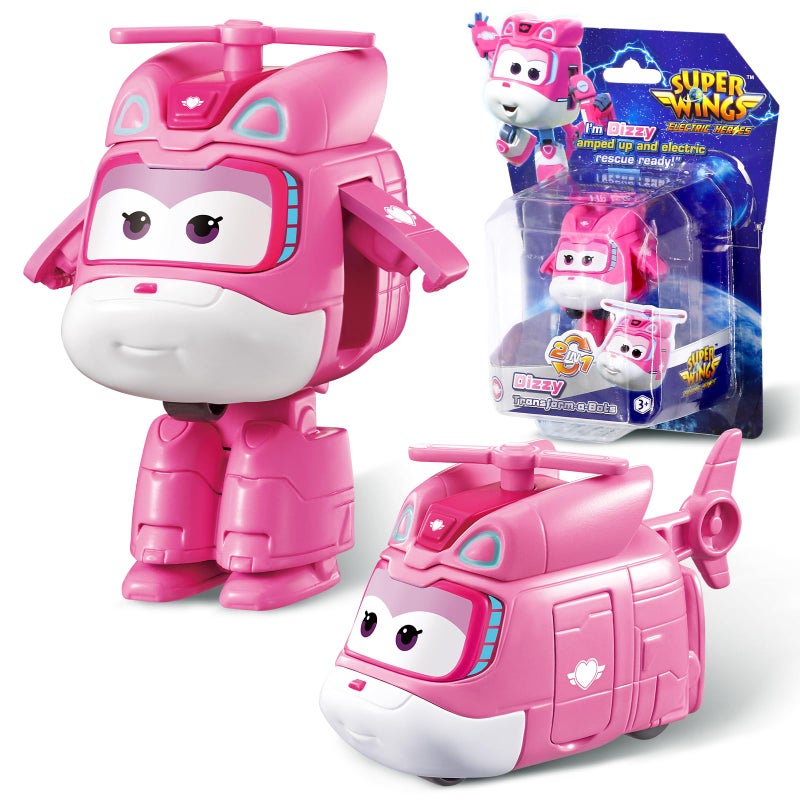 Super Wings Transformable Toys 2 in Dizzy Robot Transforming Action Figures 2in1 Mode Robot Toys for Boys Girls 46 68 Fun Plane Toys for Boys Toddlers Kids Age 3 4 5 6 7 8 - Image 3