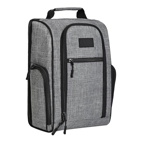 Goloni Golf Shoe Bag for Men Women Ventilated Golf Shoe Bag with Side Pockets Lightweight Portable Golf Shoe Carrier for Golf Shoes Tees Balls AccessoriesGray - Image 1